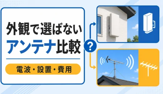 デザインアンテナと八木式はどっち？電波・外観・費用で選ぶ基準