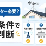 テレビアンテナのブースターが必要か3条件で判断する解説サムネイル