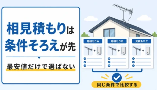 アンテナ工事の相見積もりは条件が先｜安さだけで選ばない確認順