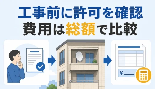 マンションで個人アンテナ工事はできる？許可・費用・依頼手順